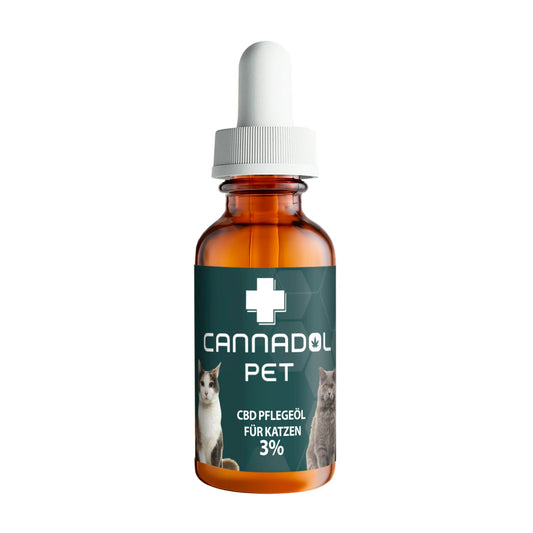 Cannadol Pet - Premium CBD Pflegeöl für Katzen 3% - 10 ml