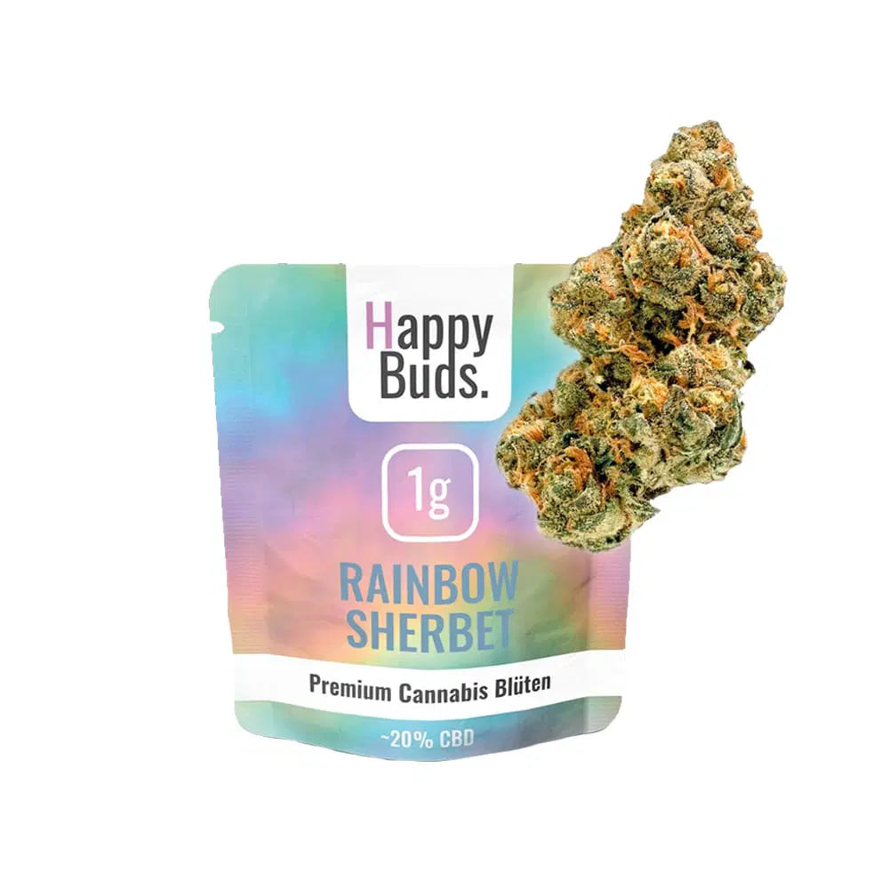 Happy Buds Rainbow Sherbet CBD Blüten - 1g