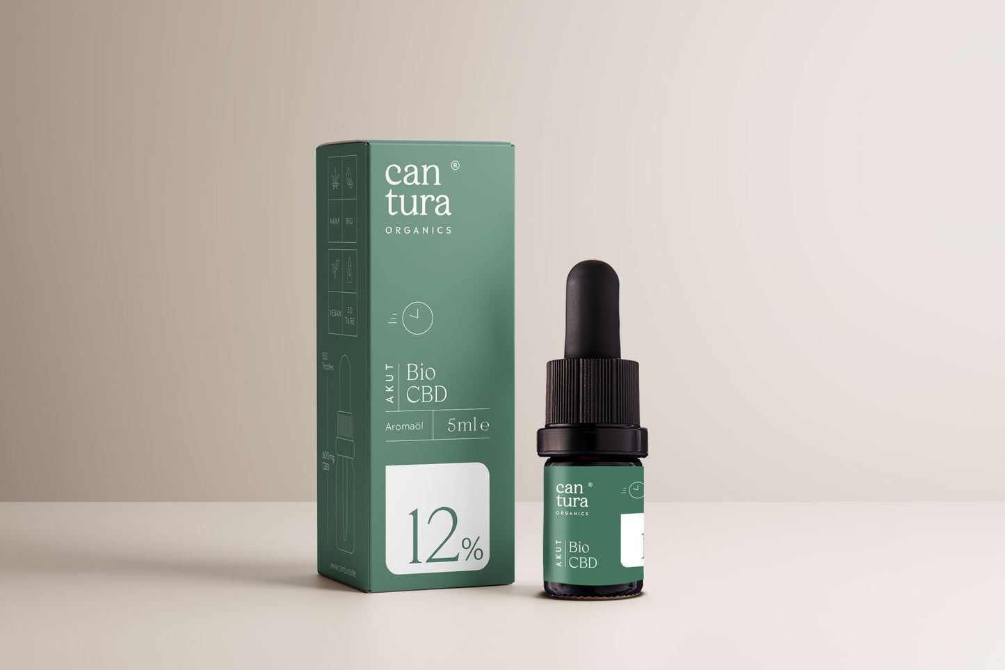 Cantura Organics Akut CBD Öl 12% - 5 ml