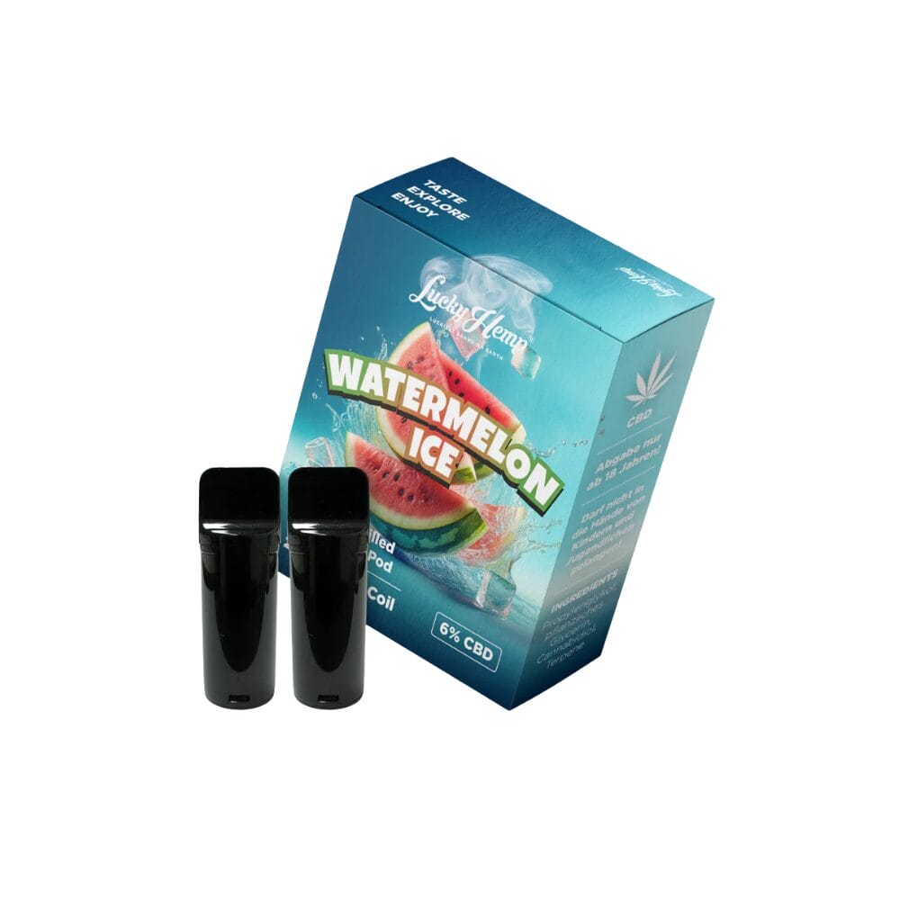 Lucky Hemp Watermelon Ice CBD Vape Pods - 120 mg CBD