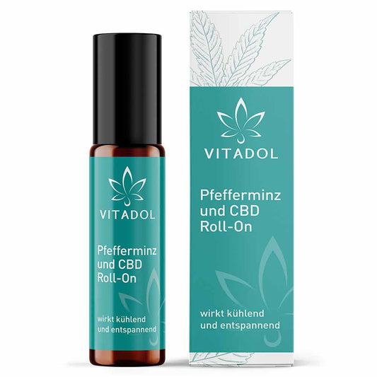 Vitadol CBD Kopf & Nacken Roll-On mit Pfefferminz - 10 ml