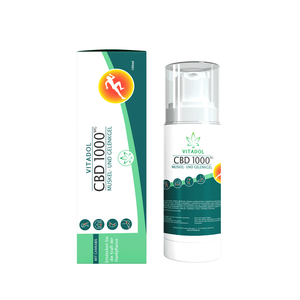 Vitadol CBD Gel für Muskeln und Gelenke (1.000 mg CBD) - 100 ml