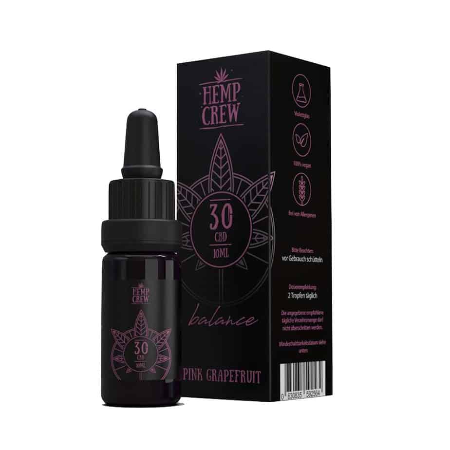 Hemp Crew CBD Öl 30% Balance Pink Grapefruit - 10 ml