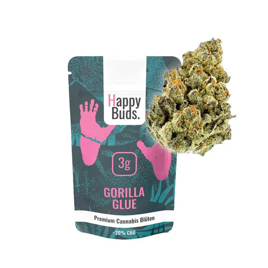 Happy Buds Gorilla Glue CBD Blüten - 3g