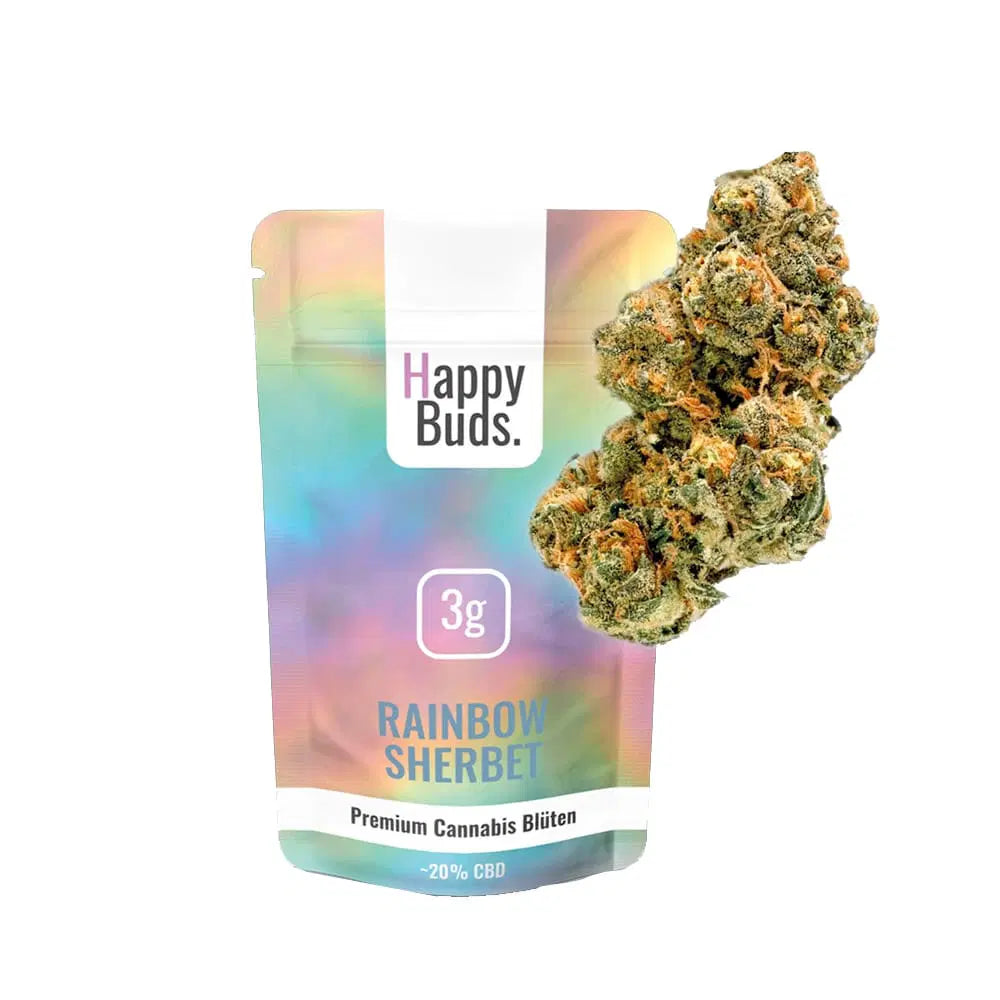 Happy Buds Rainbow Sherbet CBD Blüten - 3g