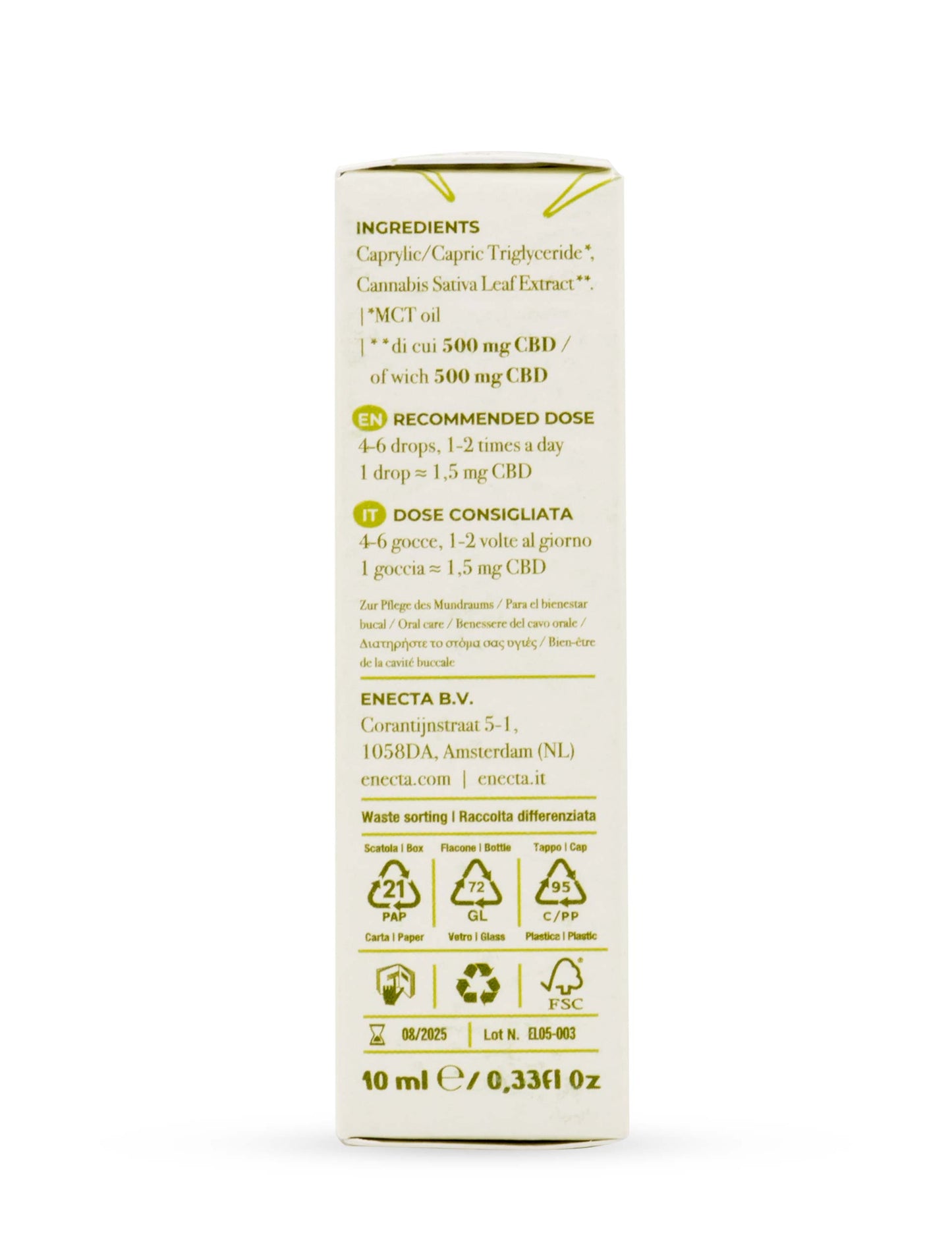 Enecta CBD Öl CBDay Light 5% - 10 ml