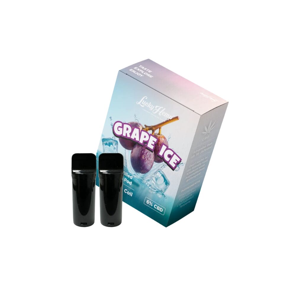 Lucky Hemp Grape Ice CBD Vape Pods - 120 mg CBD