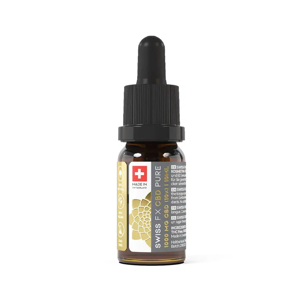 SWISS FX PURE CBD Öl 10% THC Frei - 10 ml