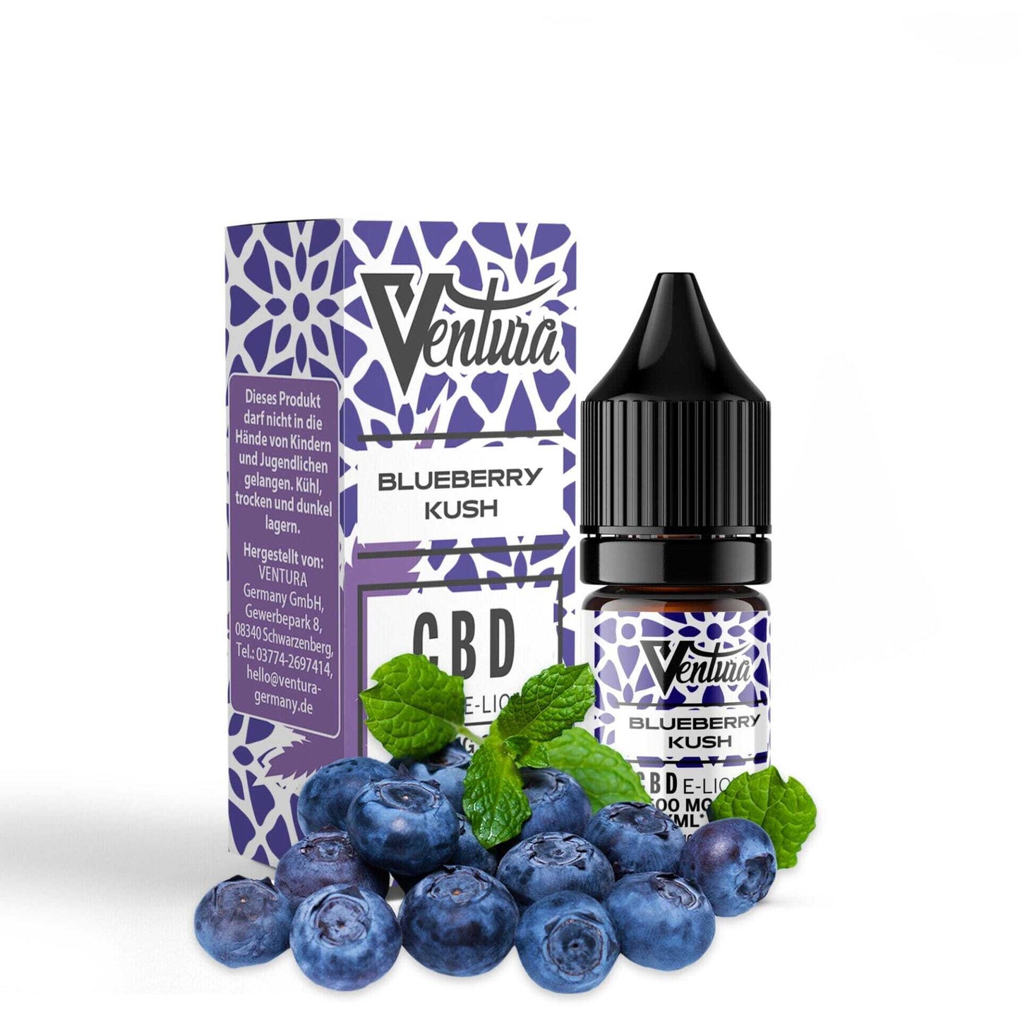 Ventura CBD E-Liquid Blueberry Kush - 600 mg CBD
