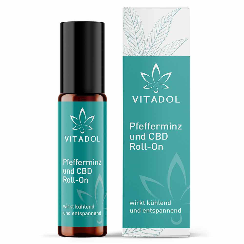 Vitadol CBD Kopf & Nacken Roll-On mit Pfefferminz - 10 ml