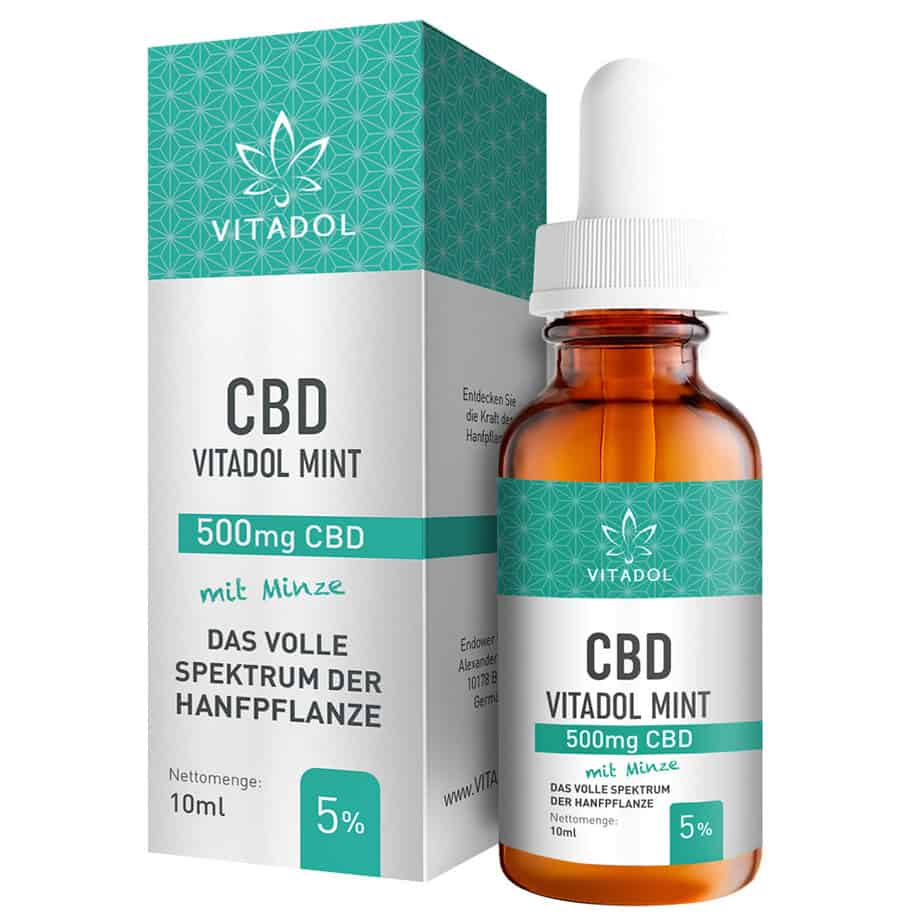 Vitadol Mint CBD Öl 5% - 10 ml