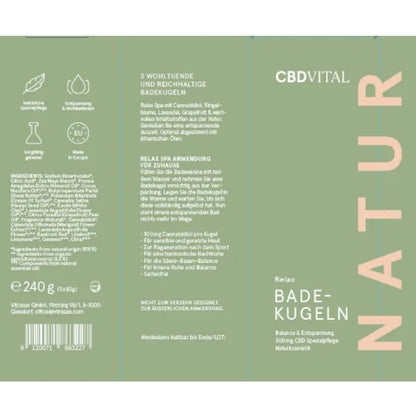 CBD Vital Badekugeln 3er Set (300 mg CBD)