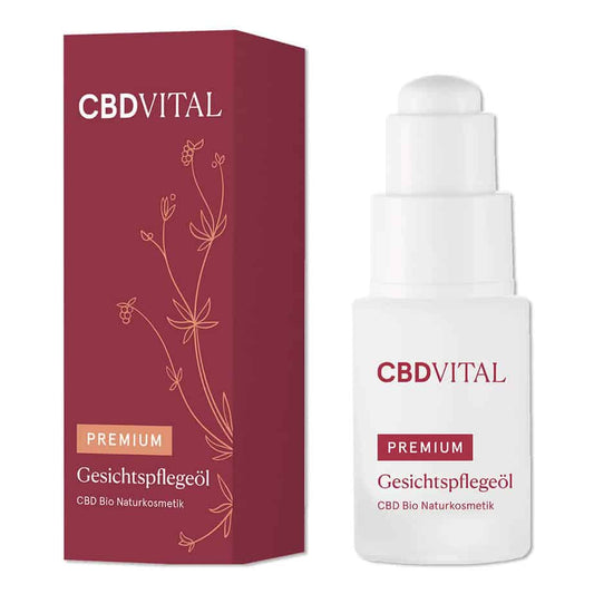 CBD Vital Premium Gesichtspflegeöl (100 mg CBD) - 20 ml