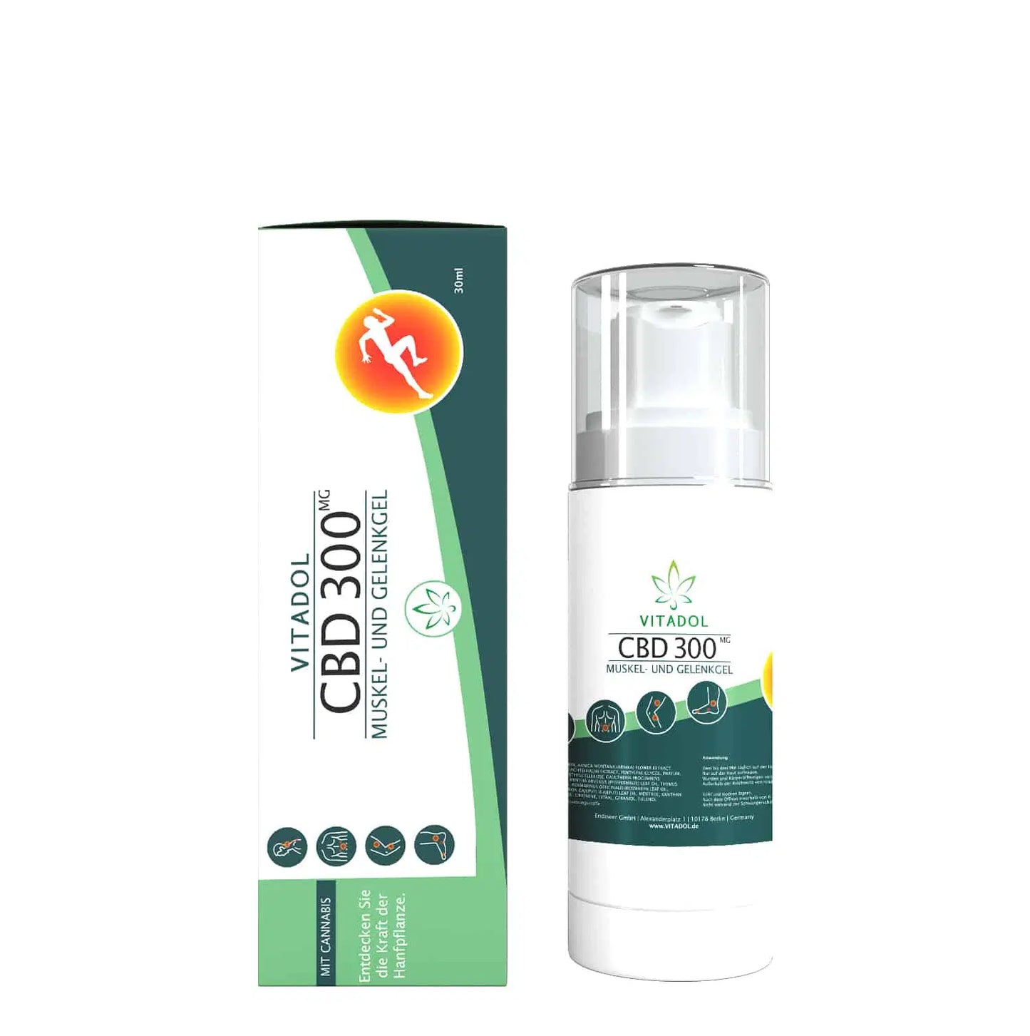 Vitadol CBD Gel für Muskeln und Gelenke (300 mg CBD) - 30 ml