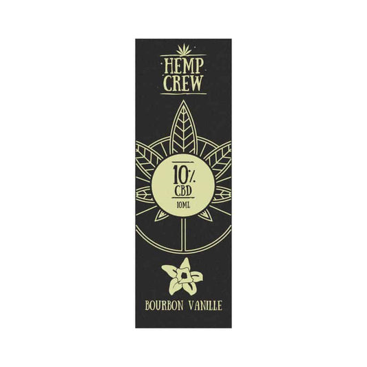Hemp Crew CBD Öl 10% Bourbon Vanille - 10 ml